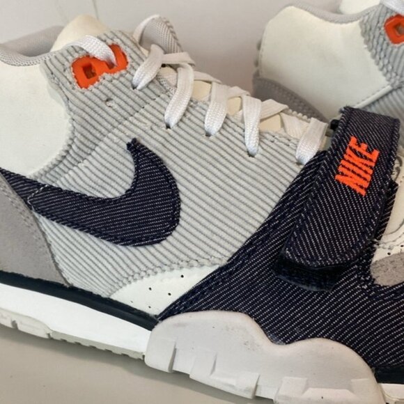 Nike Air Trainer 1 Mid Denim White Dark Obsidian Sz 9.5 - Picture 6 of 14